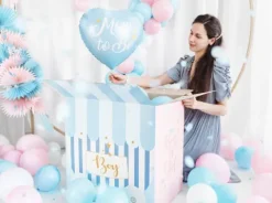 Mom to Be balon foliowy serce 35 cm Baby Shower