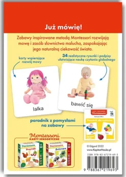 Montessori Pierwsze Słowa KARTY OBRAZKOWE 1-3