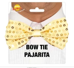 Mucha z cekinami ZŁOTA 11 cm na Sylwestra i karnawał