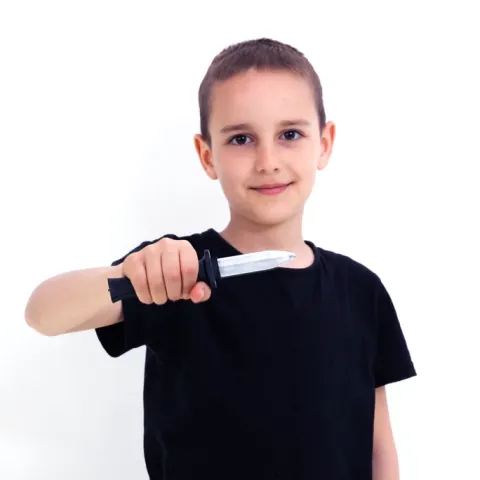 Nóż do sztuczek chowający się 18,5 cm