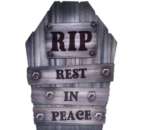 Nagrobek RIP Rest in Peace dekoracja Halloween 56 cm