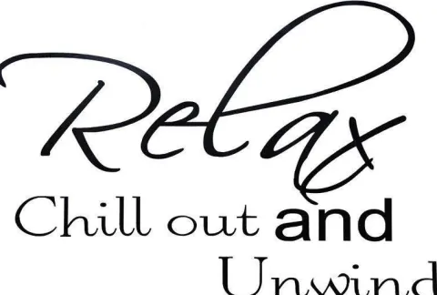Naklejka dekoracyjna na ścianę RELAX AND CHILL OUT