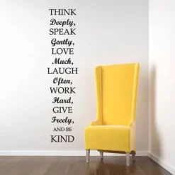 Naklejka dekoracyjna na ścianę THINK DEEPLY