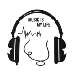 Naklejka na włącznik MUSIC IS MY LIFE