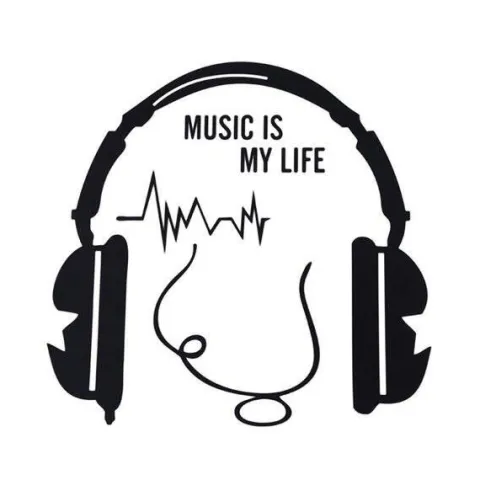 Naklejka na włącznik MUSIC IS MY LIFE