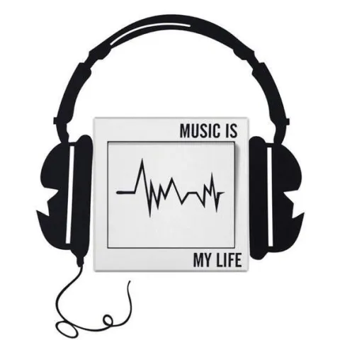 Naklejka na włącznik MUSIC IS MY LIFE