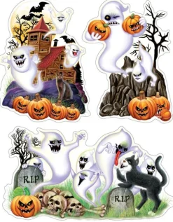 Naklejki na szybę okno XL dekoracja Halloween mix