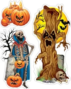 Naklejki na szybę okno XL dekoracja Halloween mix