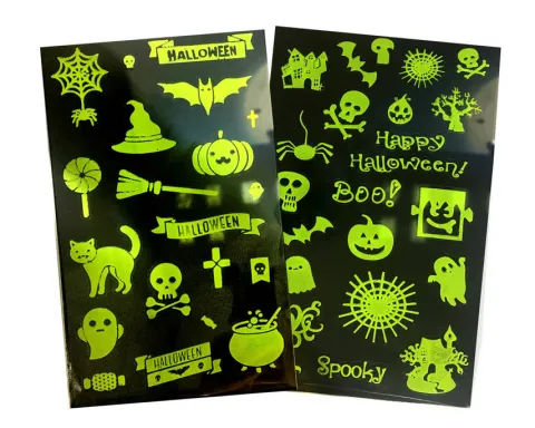 Naklejki świecące w ciemności dekoracja Halloween