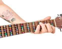 Naklejki do nauki gry na gitarze