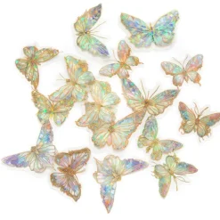 Naklejki połyskujące MOTYLE folia PET 20 SZT - MOONSTONE