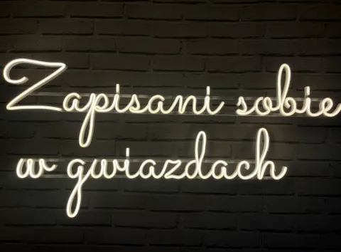Napis LED neon - Zapisani sobie w gwiazdach