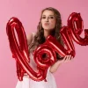 Napis LOVE balon foliowy na Walentynki 100 cm