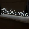 Napis LED neon - Studniówka zimny biały