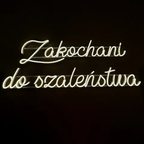 Napis LED neon - Zakochani do szaleństwa