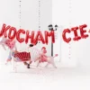 Napisz KOCHAM CIĘ balon foliowy na Walentynki 285 cm