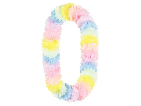 Naszyjnik hawajski, pastelowy, 1,2 m