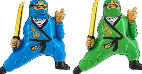 Ninja wojownik balon foliowy Grabo 21"