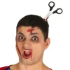 Nożyczki w głowie opaska na Halloween