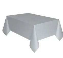 Obrus foliowy SREBRNY 137 x 274 cm
