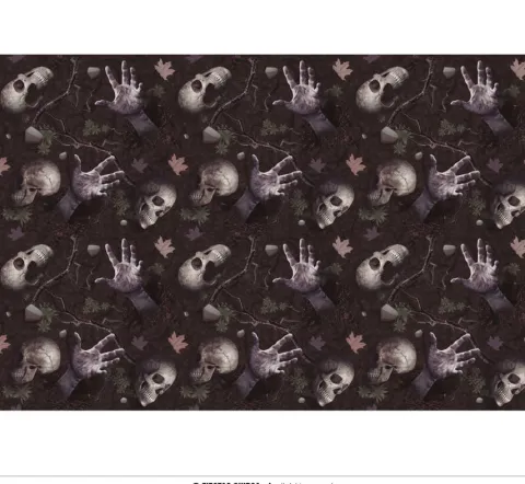 Obrus Halloween czaszki szkielet 137x274 cm