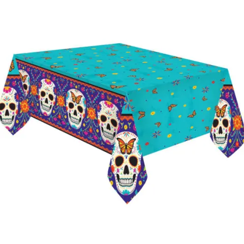 Obrus papierowy halloween Dia de los Muertos 120 x 180 cm
