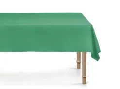Obrus foliowy ciemny zielony gładki 137x183 cm PartyDeco