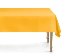 Obrus foliowy jednokolorowy pomarańczowy 183x137 cm