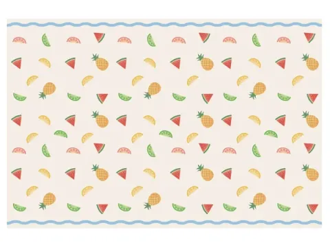 Obrus papierowy w owoce 180x120 cm
