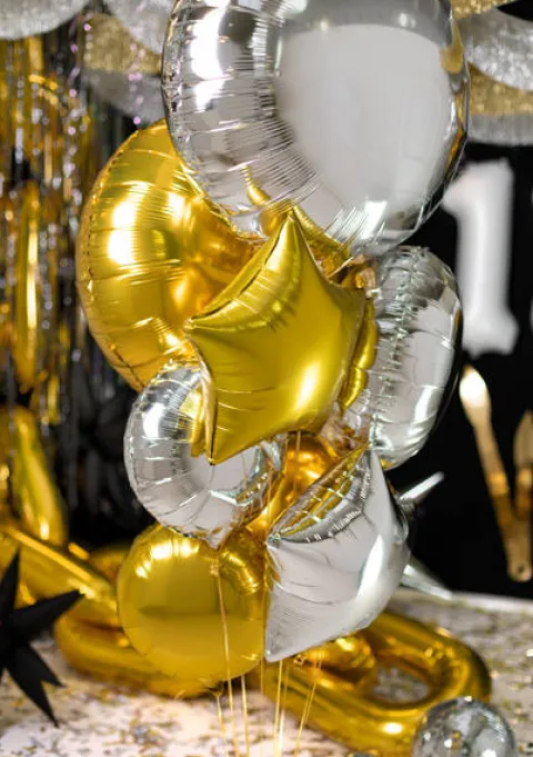 Okrągły jednokolorowy balon foliowy pastylka 59 cm