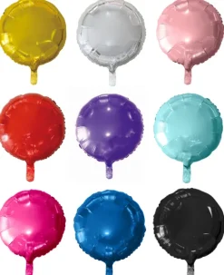 Okrągły jednokolorowy balon foliowy różne kolory 18