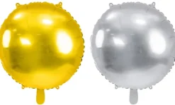 Okrągły jednokolorowy balon foliowy pastylka 45 cm