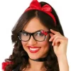Okulary czerwone z kokardką MINNIE