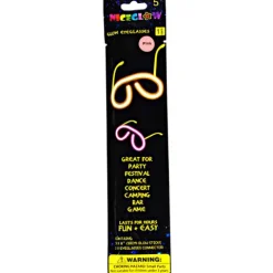 Okulary okrągłe GLOW świecące w ciemności