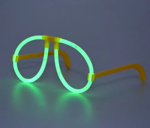Okulary okrągłe GLOW świecące w ciemności