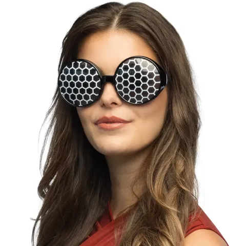 Okulary imprezowe Insekt Mucha plaster miodu