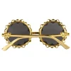 Okulary złote glamour hippie steampunk
