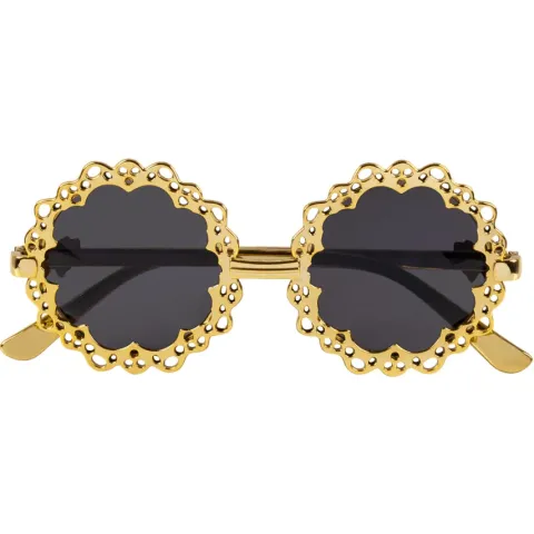 Okulary złote glamour hippie steampunk