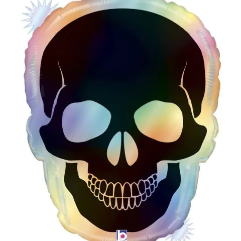 Opal Skull Rainbow Hol. balon foliowy 27" Grabo