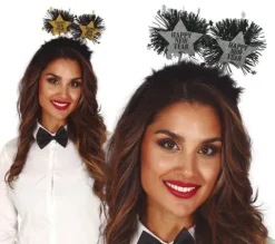 Opaska GWIAZDKI na Sylwestra Happy New Year mix 1 szt.