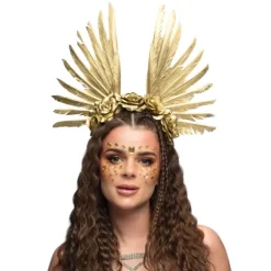 Opaska korona Tiara Stella z piórami