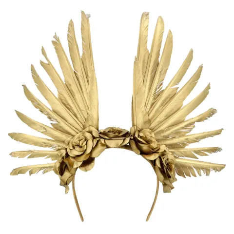 Opaska korona Tiara Stella z piórami