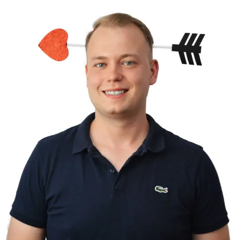 Opaska Strzała Amora na Walentynki