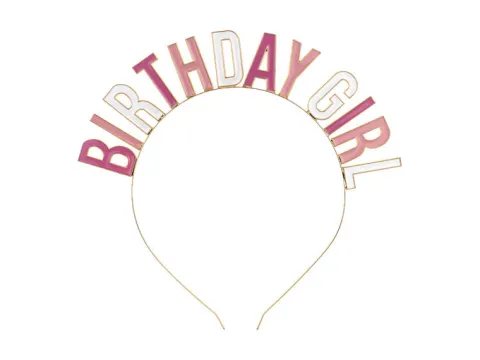 Opaska urodzinowa BIRTHDAY GIRL