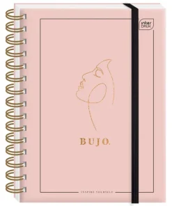 Organizer na spirali BUJO A5 224 kartki różowy