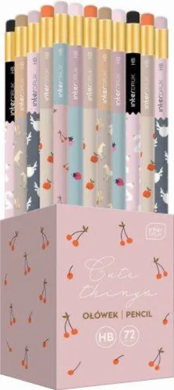 Ołówek z gumką do mazania ścierania Cute Things HB mix