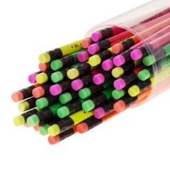 Ołówek z gumką FLUO 48 szt