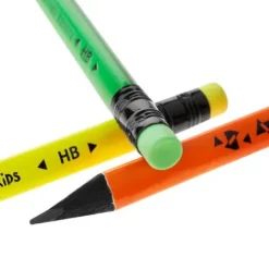 Ołówek z gumką FLUO 1 szt HB