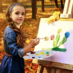 Paletka malarska do mieszania farb owalna plastikowa pastel