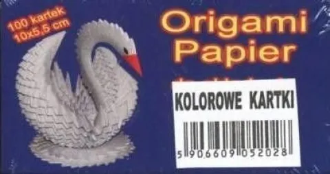 Papier kolor 10x5,5cm do składania łabędzI